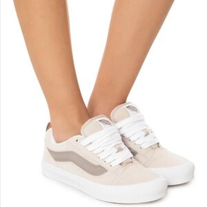 NIB Vans Knu Skool Tri Tone Vintage White Suede Sneakers Size 7.5